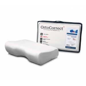 Ортопедическая подушка с эффектом памяти Ortocorrect Premium I Plus (54*34см, валики 10/14см)